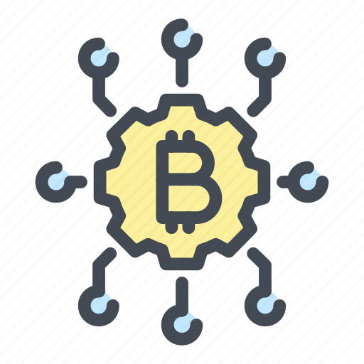Bitcoin, blockchain, connection, crypto, cryptocurrency, currency, network icon - Download on Iconfinder