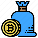 bag, bitcoin, cash, coin, currency, money