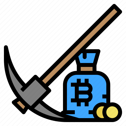 Bitcoin, claiming, currency, dig, mining, money icon - Download on Iconfinder