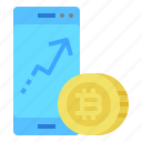 application, bitcoin, chart, investment, trading