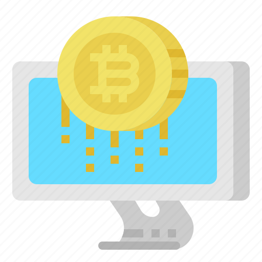 Bitcoin, cash, coin, computer, money icon - Download on Iconfinder