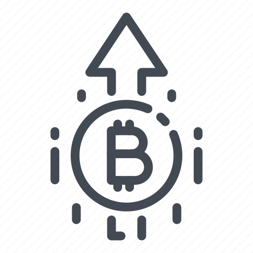Arrow, bitcoin, blockchain, crypto, cryptocurrency, growth, up icon - Download on Iconfinder