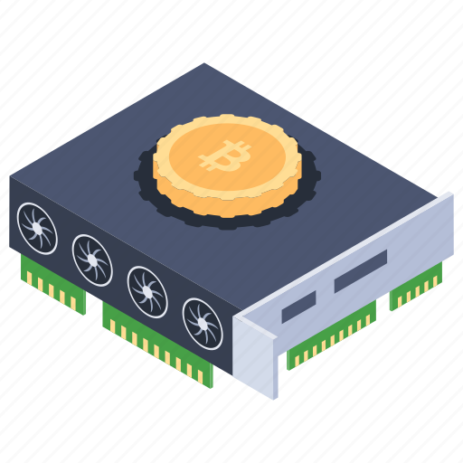 Cryptocurrency mining, gpu mining bitcoin, gpu video card, multi graphic card, video accelerator icon - Download on Iconfinder