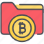 bitcoin, bitcoin data storage, coin, currency, file, folder, interface 