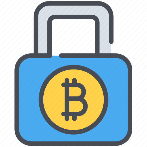 Bitcoin, cryptocurrency, encryption, keylock, lock, protection, security icon - Download on Iconfinder