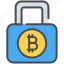 bitcoin, cryptocurrency, encryption, keylock, lock, protection, security 