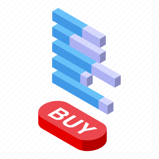 Bitcoin, buy, isometric icon - Download on Iconfinder