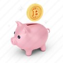 finance, bitcoin, piggybank, piggy, blockchain, savings, cash, money, coin, cryptocurrency 