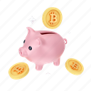 finance, bitcoin, piggybank, piggy, business, blockchain, savings, cash, money, coin, cryptocurrency 