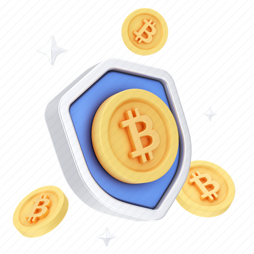 Finance, bitcoin, protection, lock, security, blockchain, secure 3D illustration - Download on Iconfinder