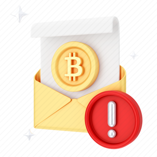 Finance, bitcoin, email, business, cryptocurrency, blockchain, cash 3D illustration - Download on Iconfinder