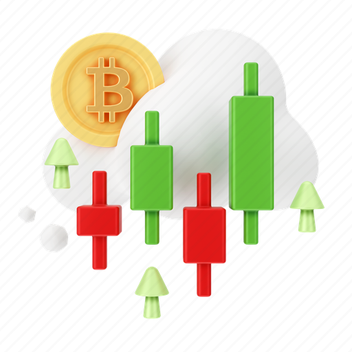 Finance, bitcoin, transaction, investment 3D illustration - Download on Iconfinder