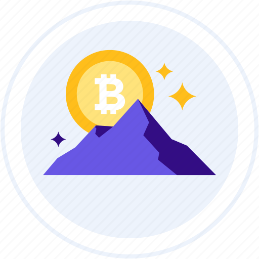 All time high, bitcoin, hill, mountain icon - Download on Iconfinder