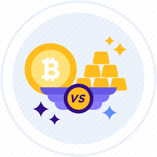 Bitcoin, commodity, exchange, gold, gold bar, vs icon - Download on Iconfinder