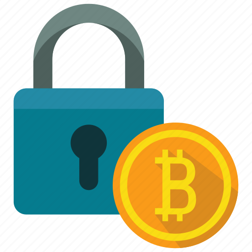 Bitcoin, lock, protection icon - Download on Iconfinder