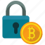 bitcoin, lock, protection 