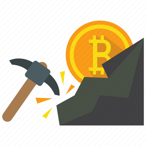 Bitcoin, mining, cryptocurrency, mine icon - Download on Iconfinder