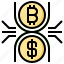 exchange, bitcoin, finances, money, currency 