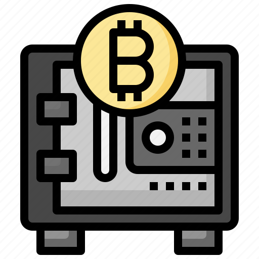 Safe, bitcoin, safety, box, finances, closed icon - Download on Iconfinder