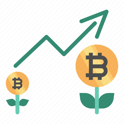Graph, bitcoin, cryptocurrency, growth, benefit icon - Download on Iconfinder