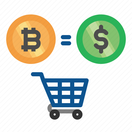 Shopping, cart, bitcoin, cryptocurrency, dollar, money icon - Download on Iconfinder