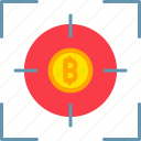 aim, target, bitcoin, targets, cryptocurrency, crypto, icon, blockchain