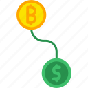 btc, conversion, bitcoin, coin, dollar, exchange, icon, crypto, blockchain