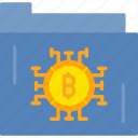 folder, bitcoin, btc, currency, document, file, money, icon, crypto, blockchain