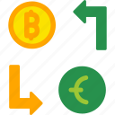 money, exchange, bank, currency, dollars, euro, rate, icon, crypto, bitcoin, blockchain