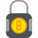 paid, lock, blockchain, cryptocurrency, currency, protection, security, icon, crypto, bitcoin