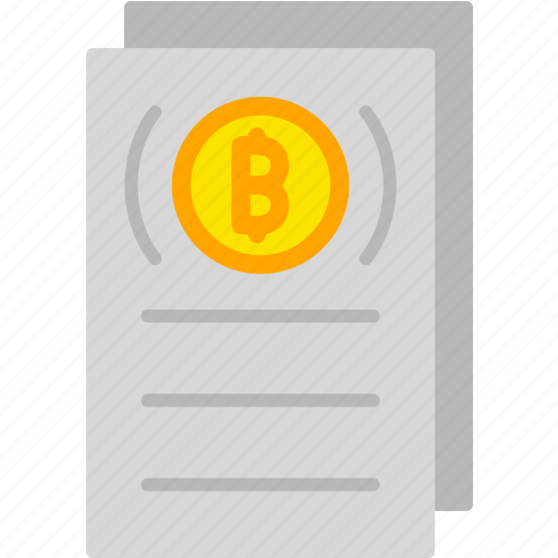 Paper, crypto, bitcoin, cryptocurrency, blockchain, whitepaper, document icon - Download on Iconfinder
