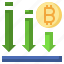 decrease, bitcoin, blockchain, cryptocurrency, business 