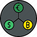 blockchain, chain, block, structure, icon, crypto, bitcoin