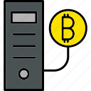 cpu, mining, bitcoin, cryptocurrency, crypto, processor, icon, blockchain