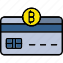 crypto, currency, card, virtual, id, credit, online, web, banking, icon, bitcoin, blockchain