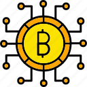 digital, money, bitcoin, coin, cryptocurrency, currency, blockchain, finance, crypto, icon