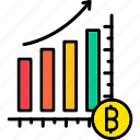 profits, business, chart, finace, increase, money, sales, icon, crypto, bitcoin, blockchain
