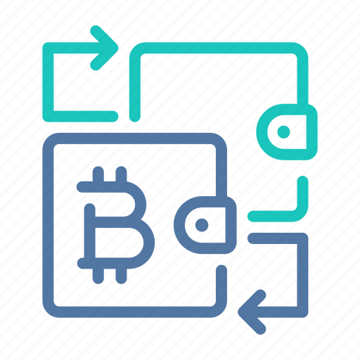 Bitcoin, payment, receiving, sending, transaction, transferring, wallet icon - Download on Iconfinder