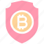 bitcoin, investment, protect, protection, security, shield, transaction 