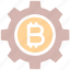 bitcoin, cog, coin, cryptocurrency, gear, rotate, setting 