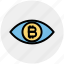 bitcoin, cryptocurrency, eye, finance, money, scan, vision 