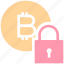 bitcoin, blockchain, coin, cryptocurrency, digital currency, lock, security 