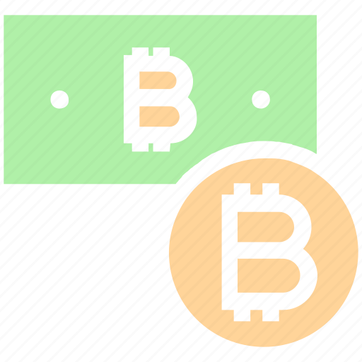 Bitcoin, bitcoin note, cash and coin, coin, cryptocurrency, currency note, money icon - Download on Iconfinder