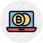 bitcoin, blockchain, coins, cryptocurrency, income, laptop, money 