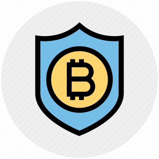 Bitcoin, investment, protect, protection, security, shield, transaction icon - Download on Iconfinder
