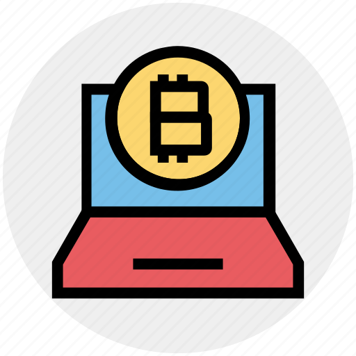 Bitcoin, blockchain, coin, cryptocurrency, income, laptop, macbook icon - Download on Iconfinder