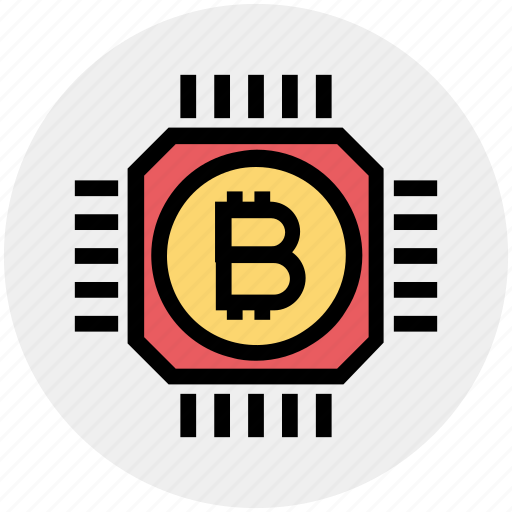 Bitcoin, bitcoins, chip, cryptocurrency, currency, digital, money icon - Download on Iconfinder