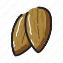almond, food, nuts, peanuts