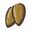 almond, food, nuts, peanuts 