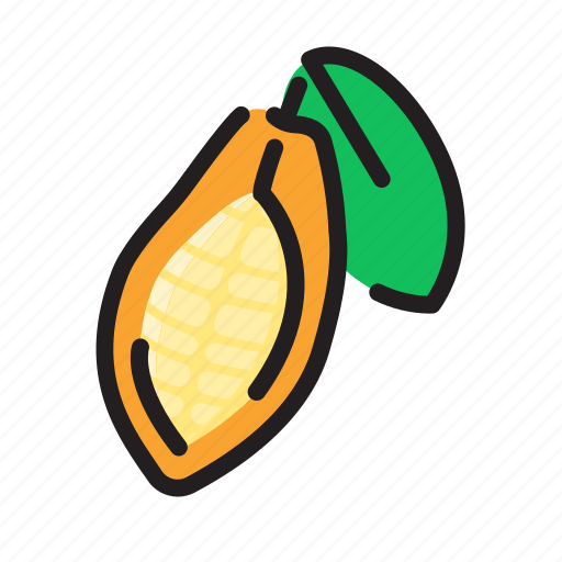 Cacao, chocolat, food, fruit icon - Download on Iconfinder